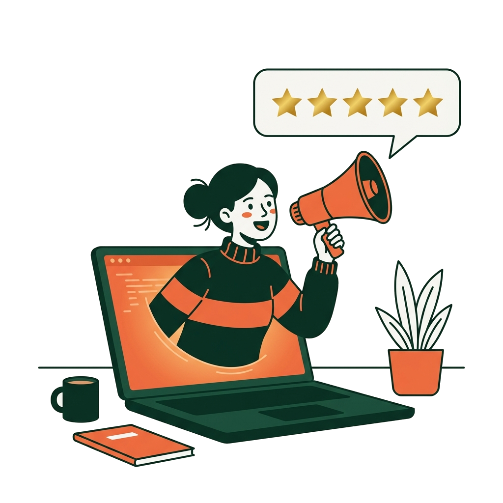 Shopify App Store Reviews illustration